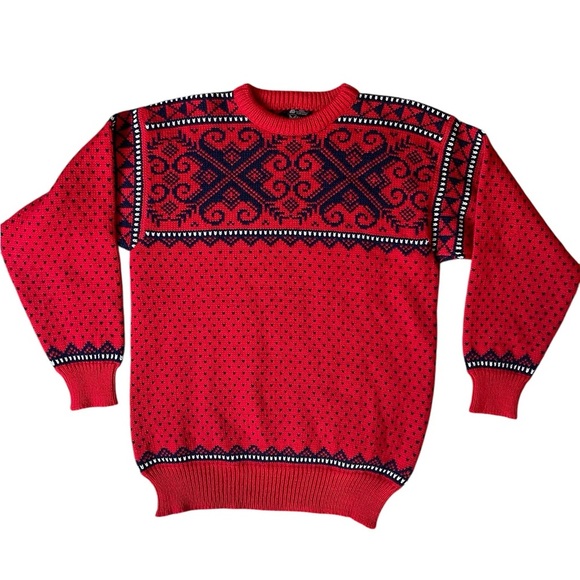Dale of Norway Other - Dale of Norway Vintage Fair Isle Wool Sweater Nordic Ski Knit Size M